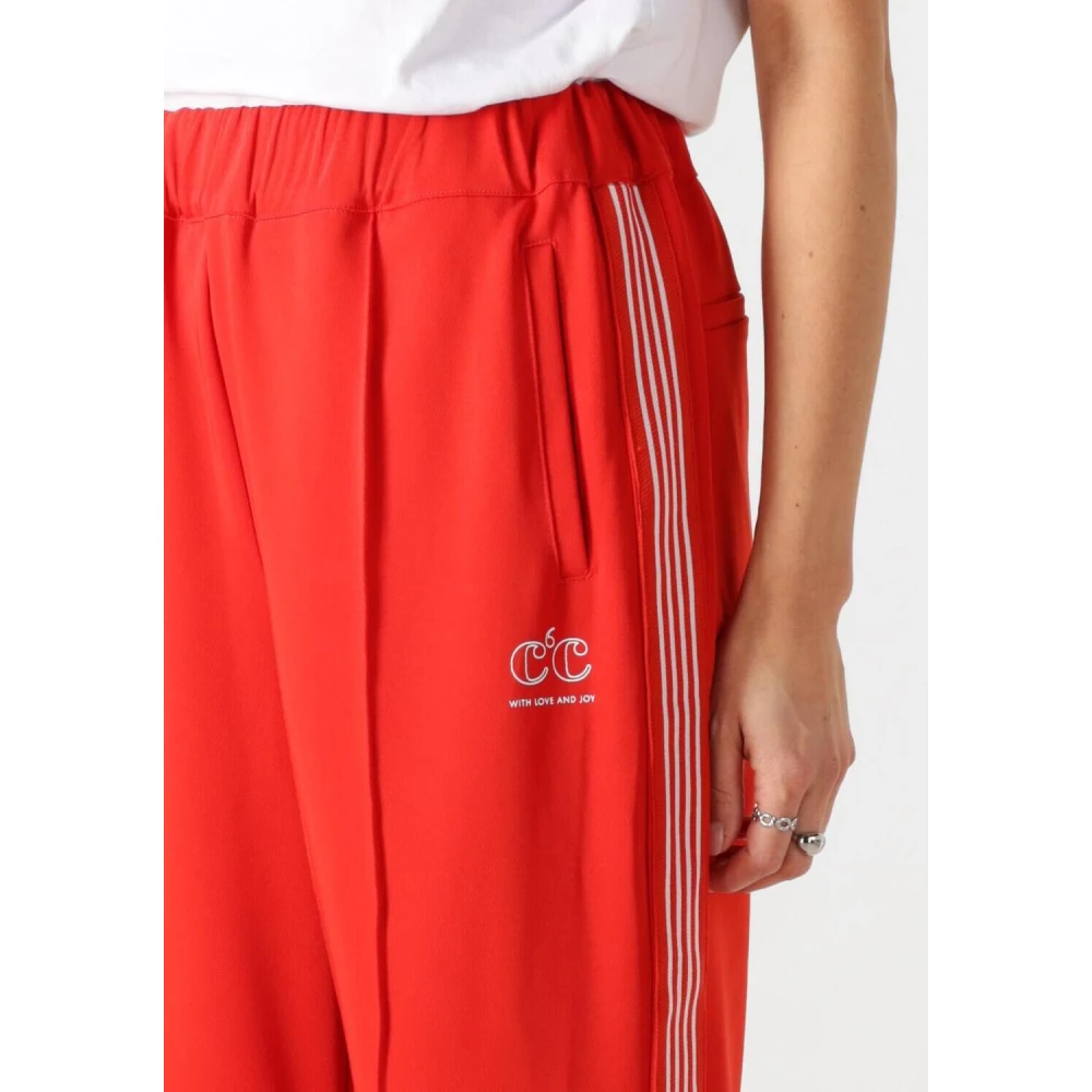 Co'Couture Rode Elegante Plooibroek Red Dames