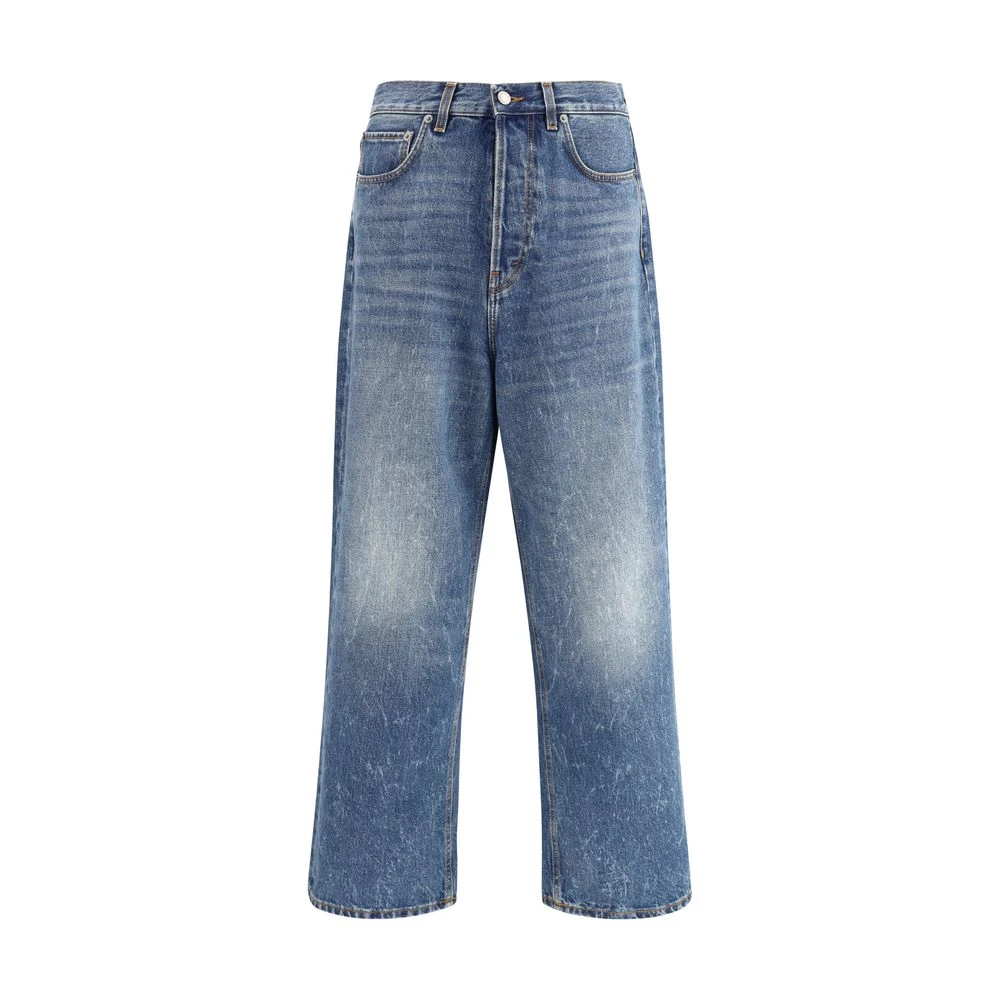 Haikure Herr Blå Jeans W33, Bomull, Loose Fit Jeans Med Låg Midja