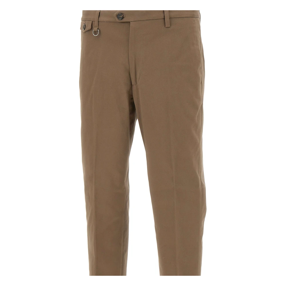 Paolo Pecora Mud Chino Broek Slim Fit Brown Heren