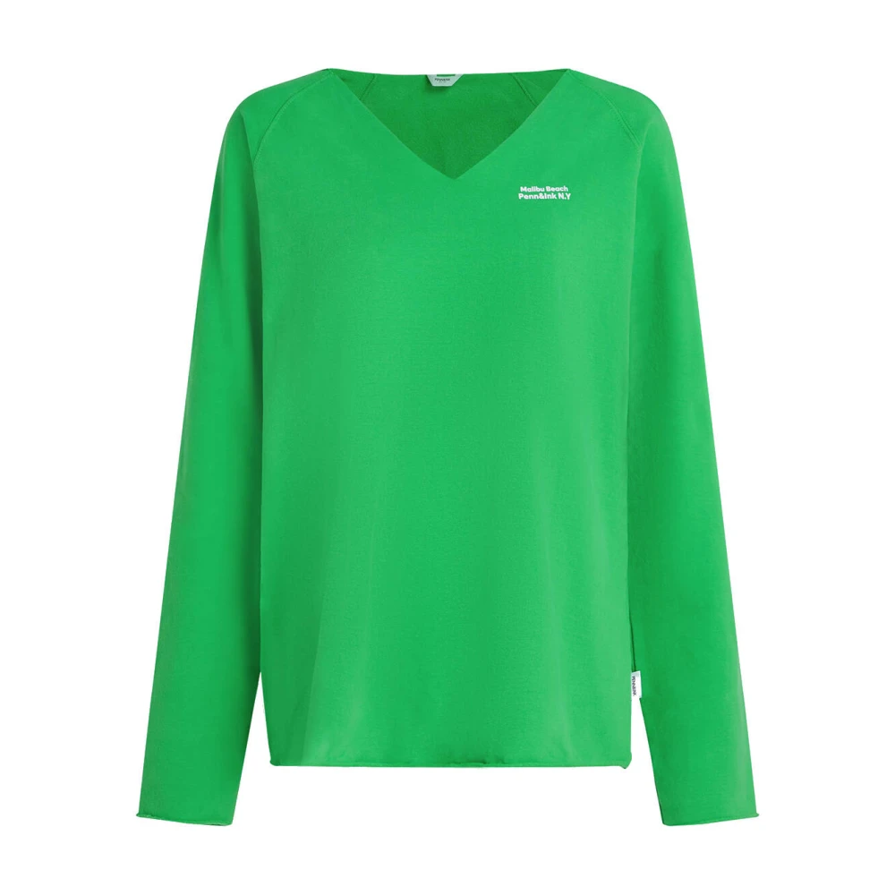 Penn&Ink N.Y Sweater Print Stijlvol Sweatshirt Green Dames
