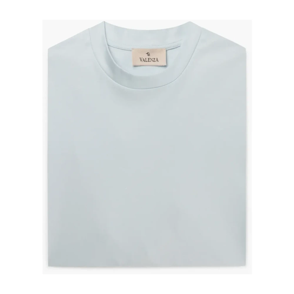 Valenza Interlock Supima T-shirt Angel Blue White Heren
