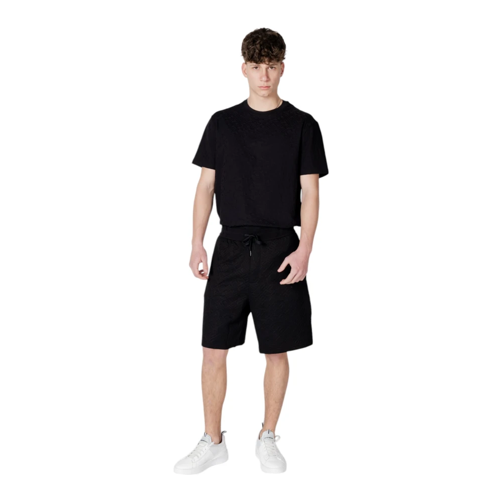 Armani Exchange Sportieve Bermuda Shorts Collectie Black Heren