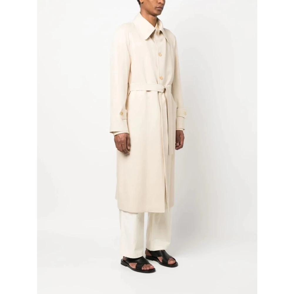Giuliva Heritage Ivoor Raglan Mouw Jas Beige Heren