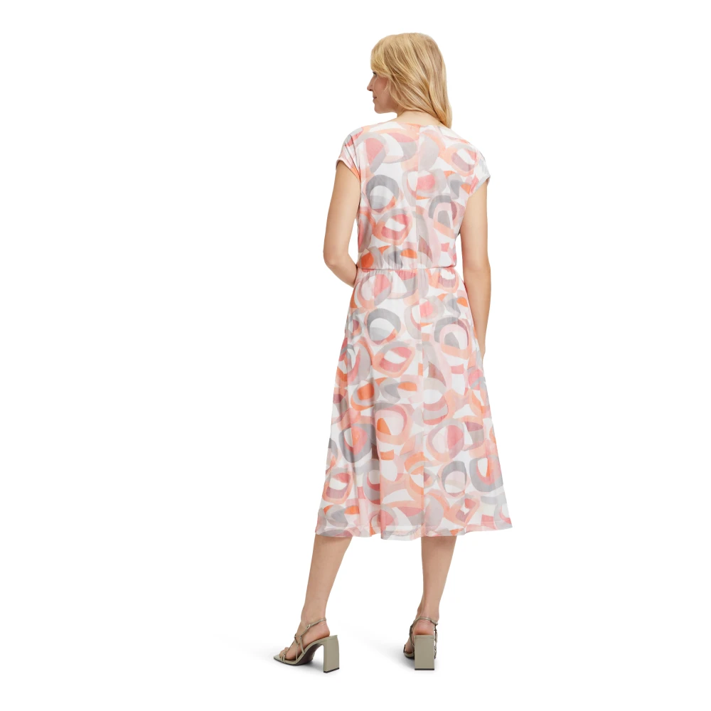 Betty Barclay Gerimpelde Midi Jurk voor Zomerdagen Multicolor Dames