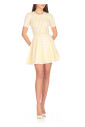 yellow-viscose-dress-with-crew-neck