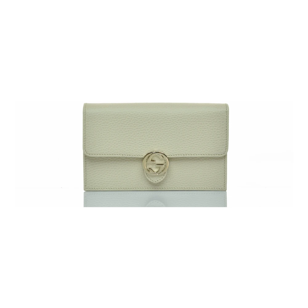 Gucci Interlocking Crossbody Tas White Dames