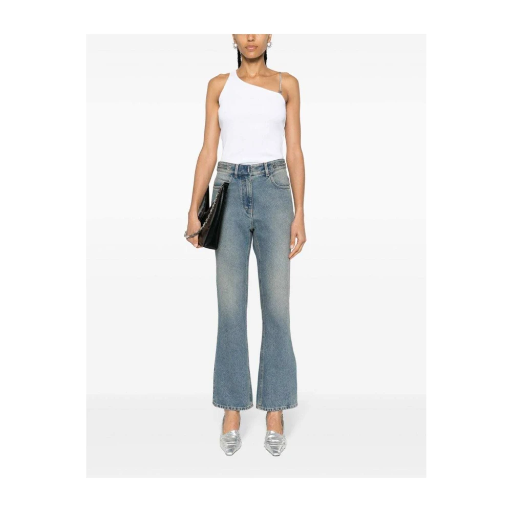 Givenchy Bootcut Jeans met Kettingdetails Blue Dames