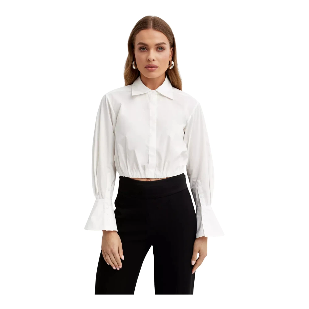Simkhai Witte Blythe Shirt Klassieke Kraag White Dames