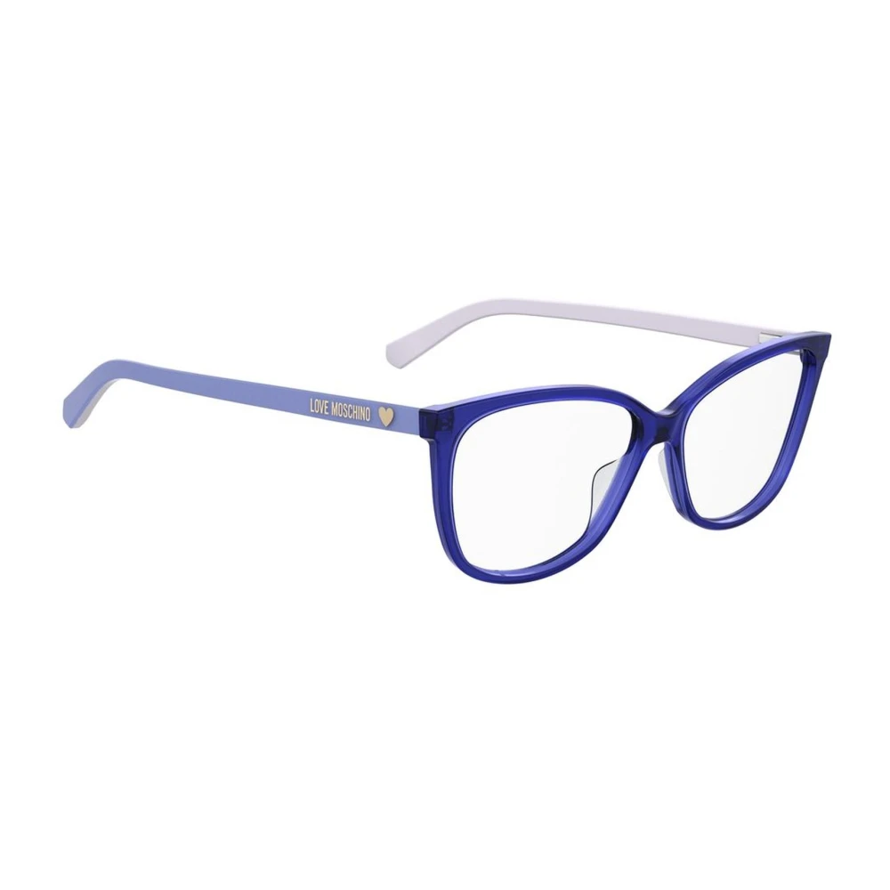 Love Moschino Blauwe Acetaatframe Bril voor Vrouwen Blue Dames