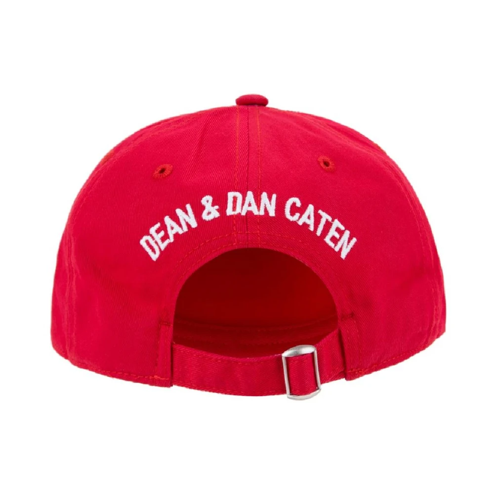 Dsquared2 Vintage Baseballpet met gesp Red Unisex