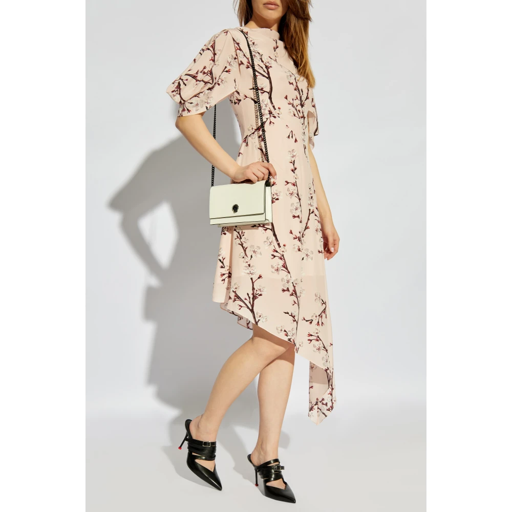 alexander mcqueen Asymmetrische zijden jurk Multicolor Dames