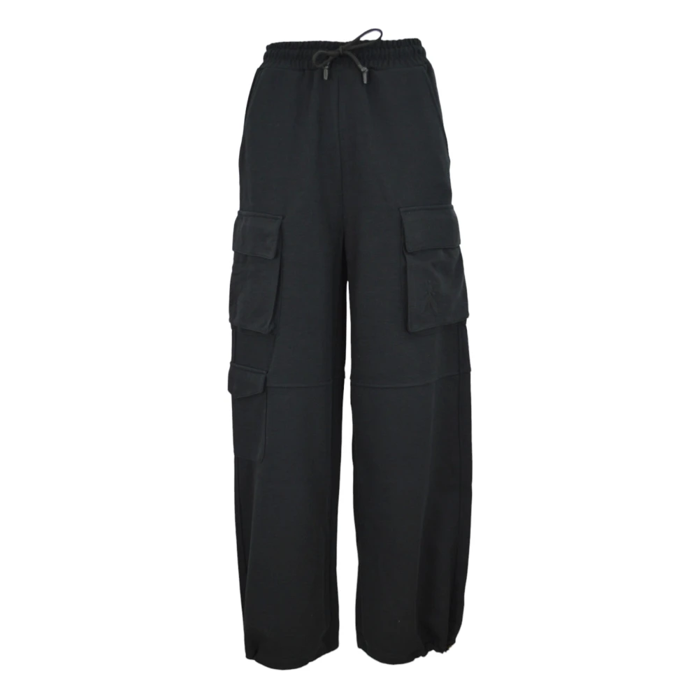 PATRIZIA PEPE Stijlvolle Broek met Over Fit Black Dames