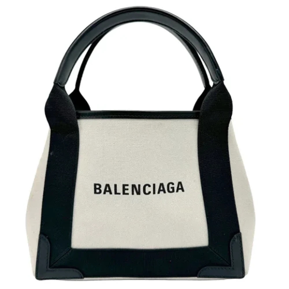 Balenciaga Vintage Pre-owned Canvas handbags Black Dames