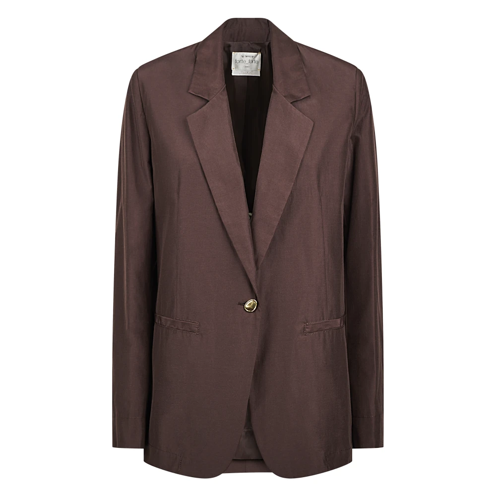 Forte Forte Women's Brown Chic Taffetas Boxy Jacket - Blazers - M - Jackets