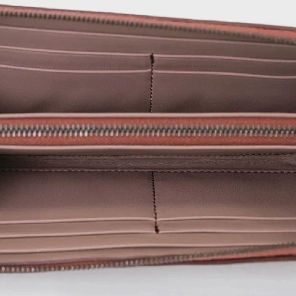 Bottega Veneta Vintage Pre-owned Fabric wallets Red Dames