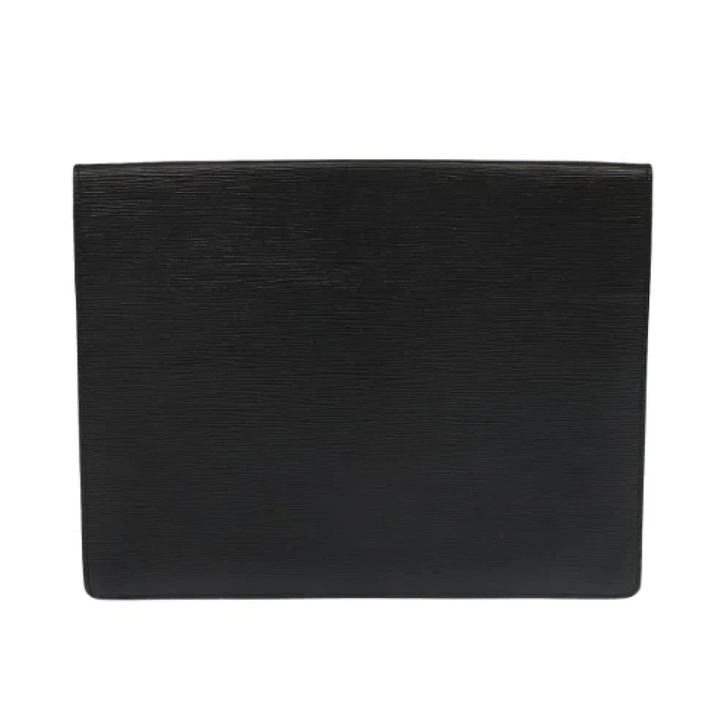 Louis Vuitton Vintage Pre-owned Leather briefcases Black Dames