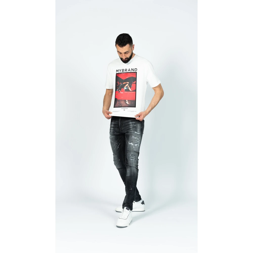 My Brand Ferrari White Tee White Heren