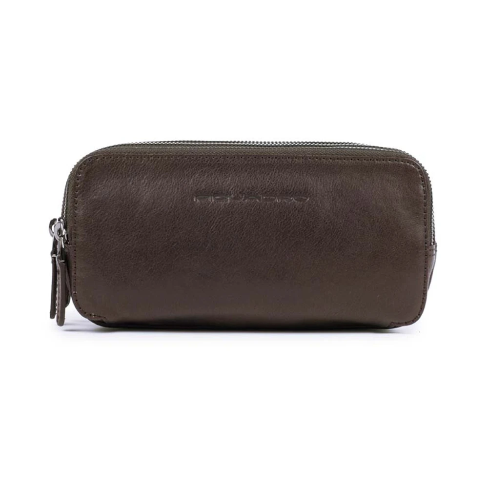 Piquadro Men's Brown Clutch With Three Dividers - Bags - One Size - Bags