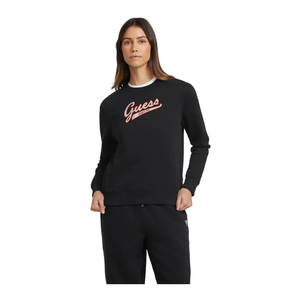 Guess Sweatshirt met ronde hals Black Dames