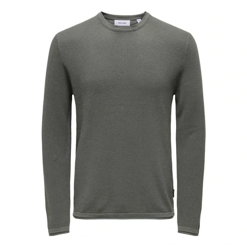 Only & Sons Felix Gebreide Trui Gray Heren