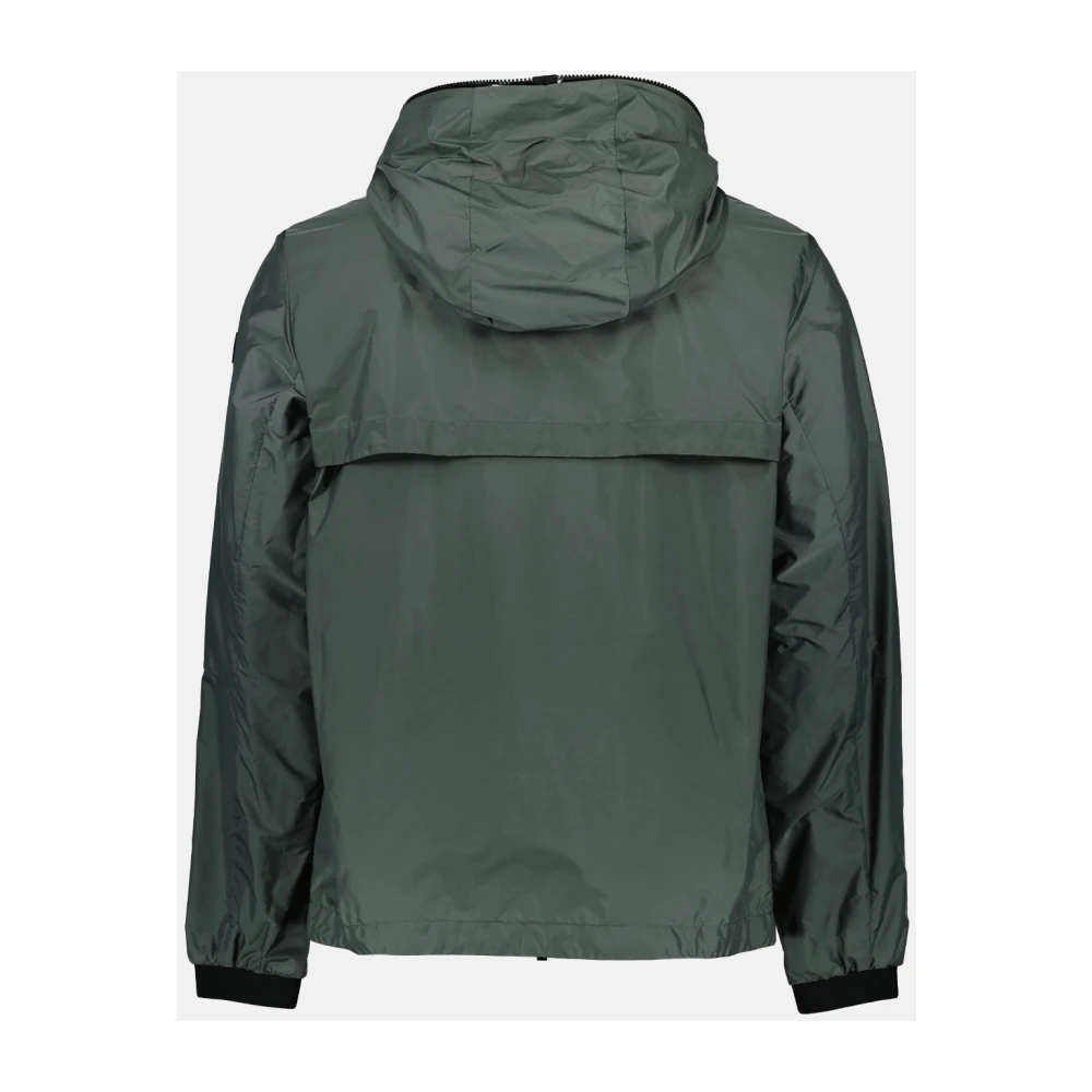 Moncler Hoge kraag jas met ritssluiting Green Heren