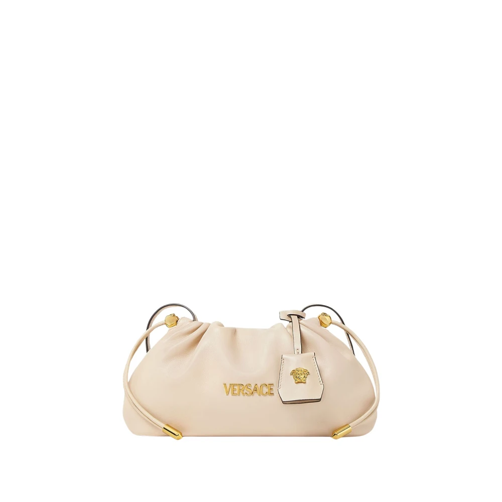 Versace White Mini Bags, Female, One Size, Tag Nappa Mini Bag
