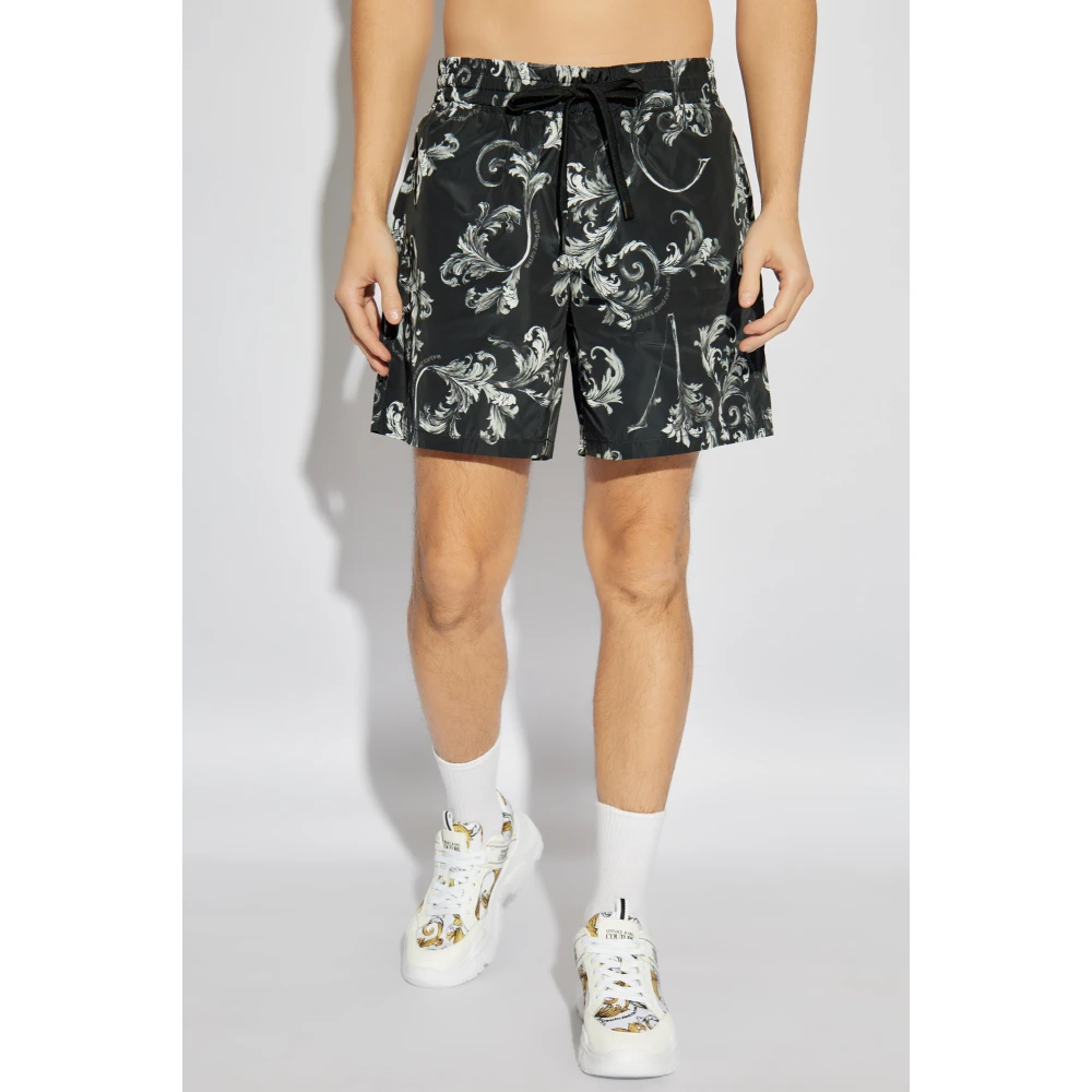 Versace Jeans Couture Logo shorts Black Heren