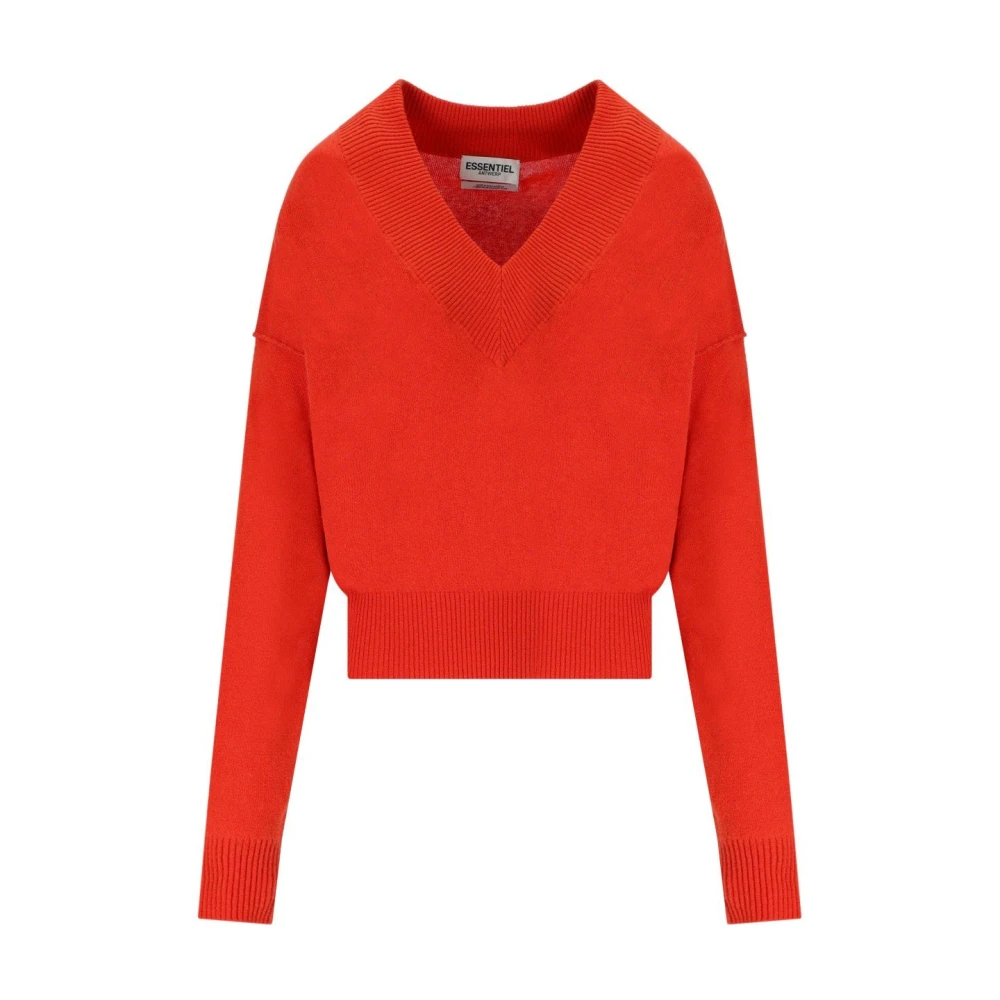Knitwear > V-neck Knitwear - - Essentiel Antwerp - Modalova
