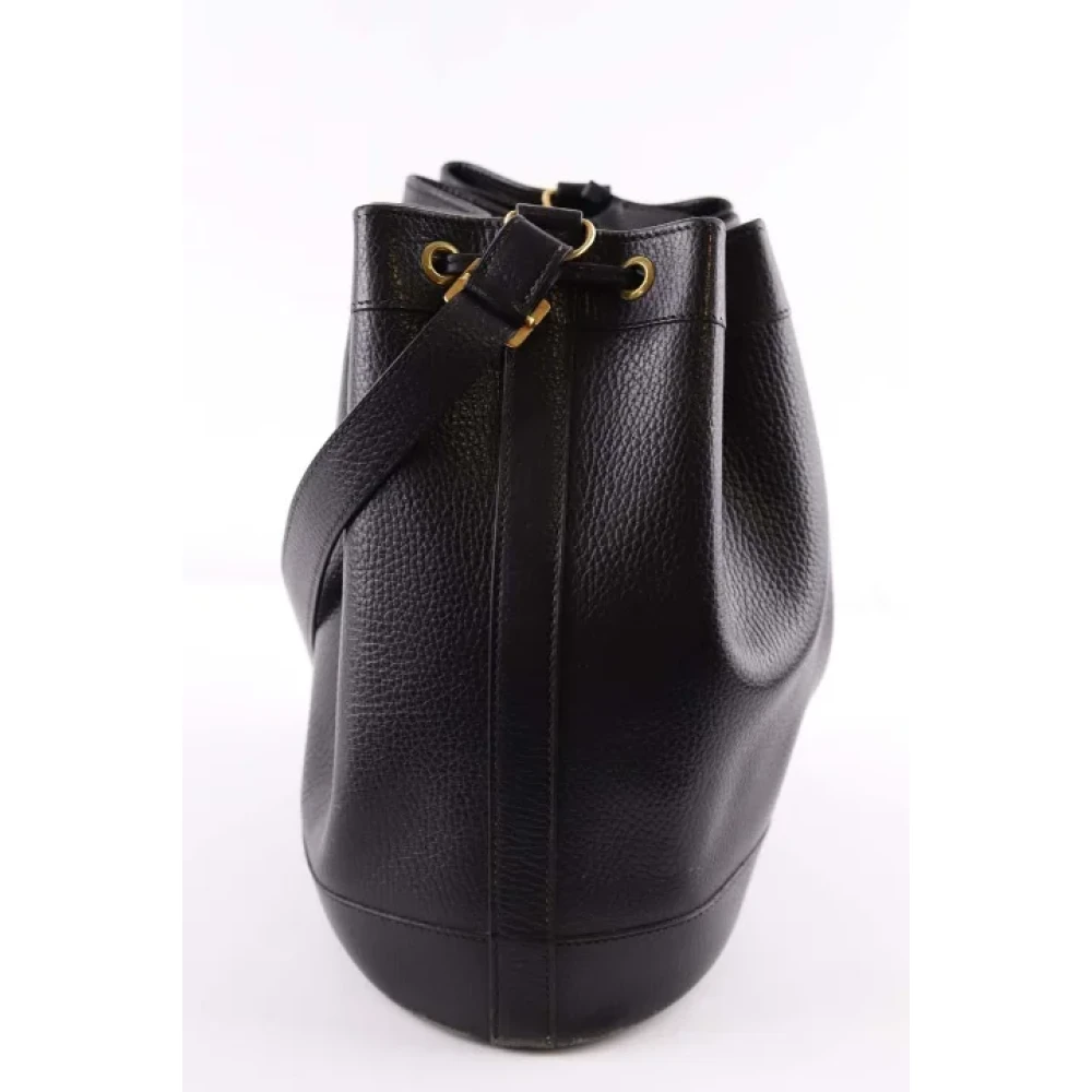 Hermès Vintage Pre-owned Leather shoulder-bags Black Dames