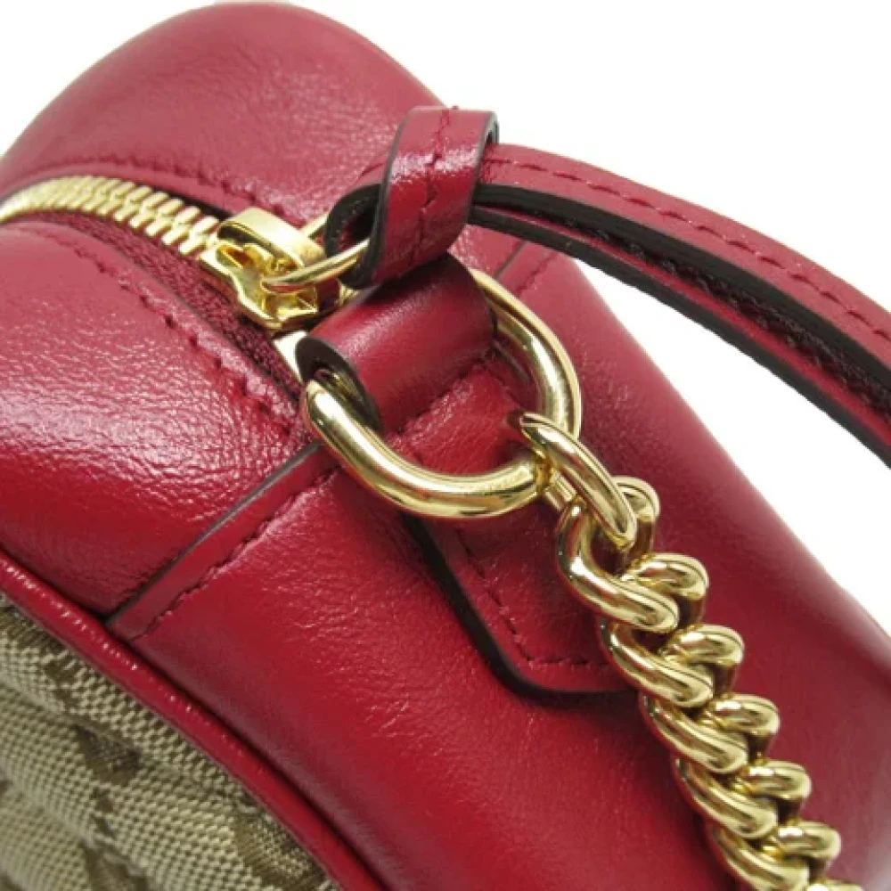Gucci Vintage Pre-owned Canvas gucci-bags Red Dames
