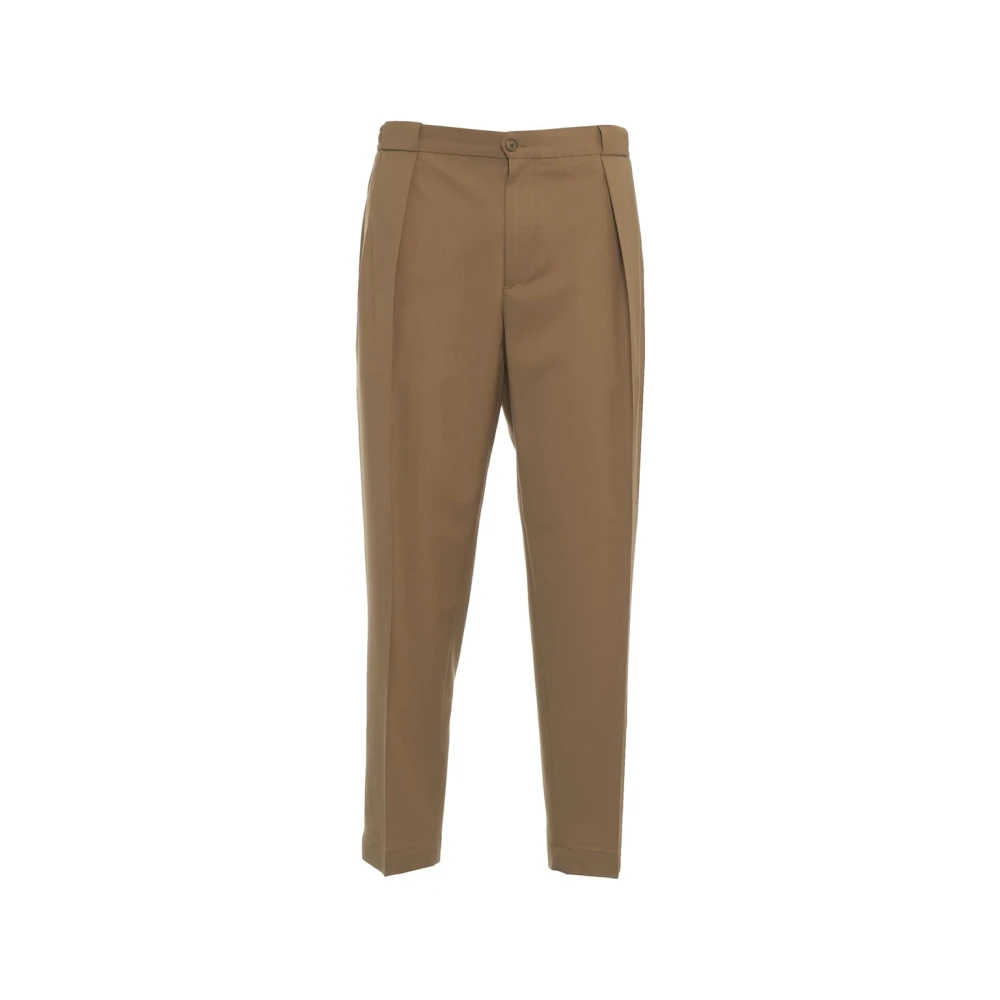 Briglia Beige Geplooide Broek Stijlvolle Herenmode Beige Heren