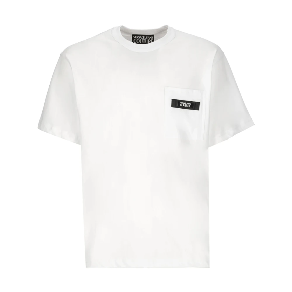 Versace Jeans Couture Witte Katoenen Crew Neck T-shirt White Heren