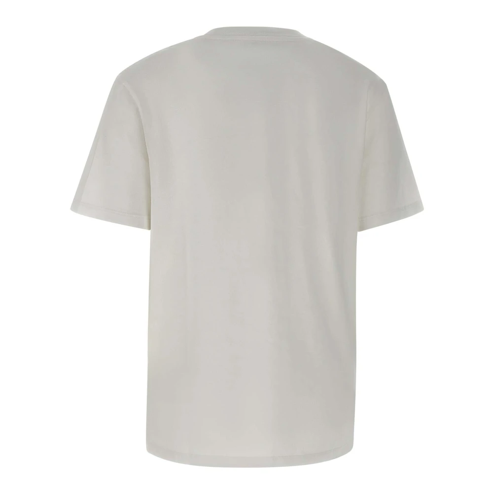 ETRO Wit Katoenen T-shirt met Logo Print White Dames