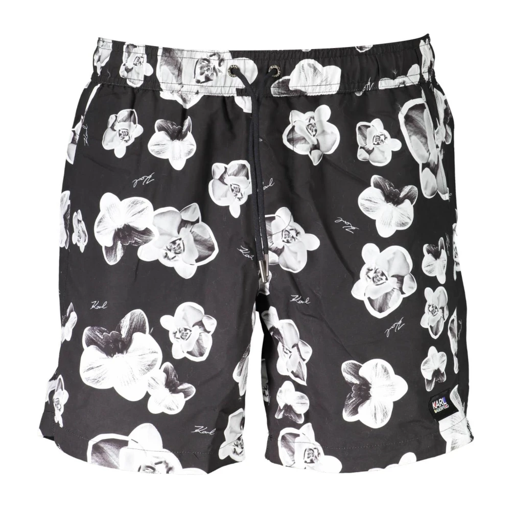 Karl Lagerfeld Men's Black Beachwear Costume Bottom Part For - Beachwear - S - Swimwear