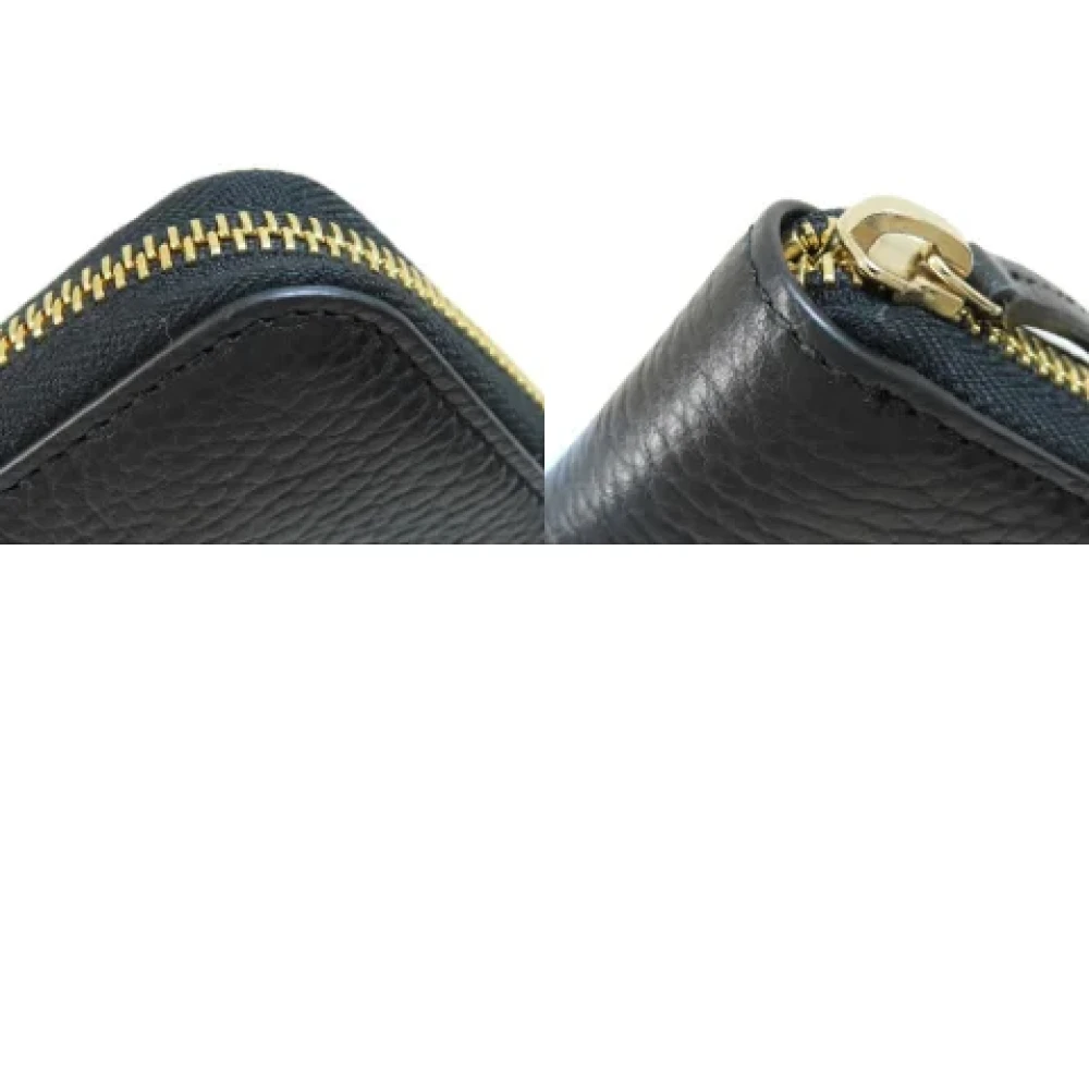 Gucci Vintage Pre-owned Leather wallets Black Dames