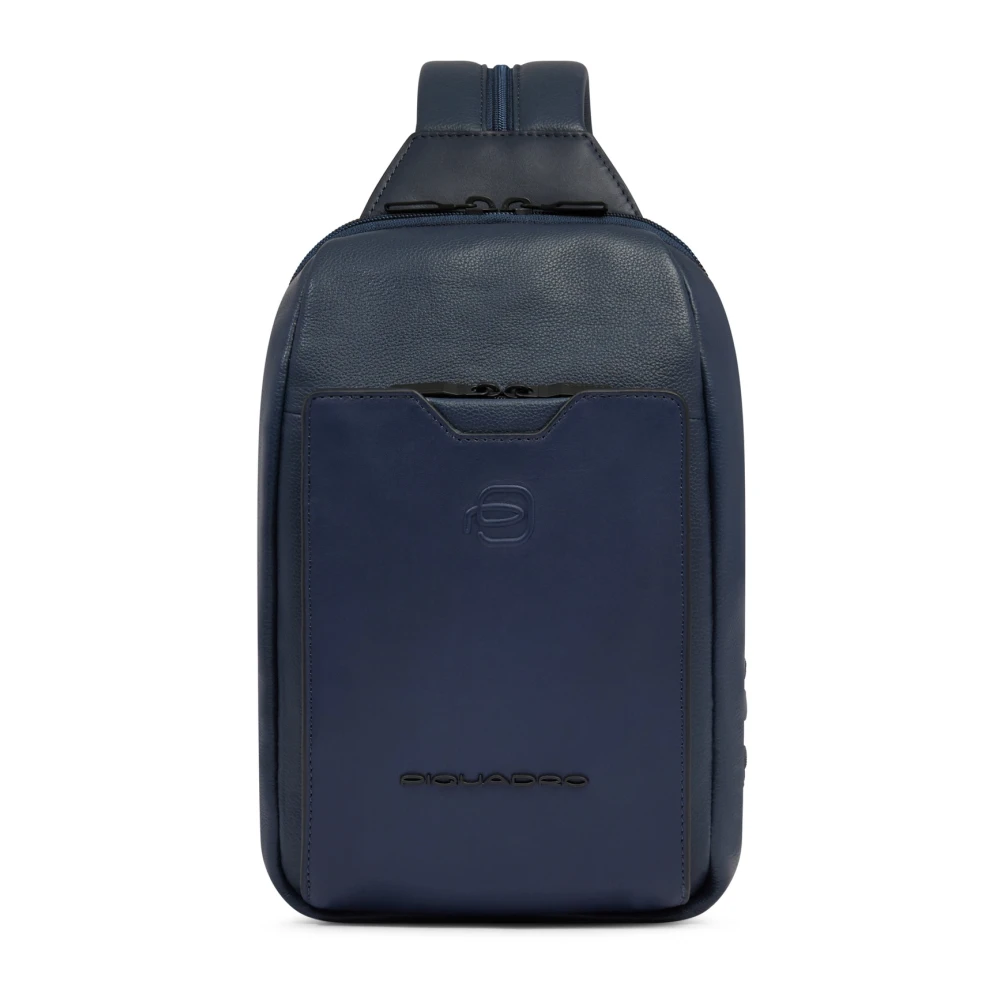 Piquadro Herren Blau Rucksack-Umhängetasche, Wandelbar
