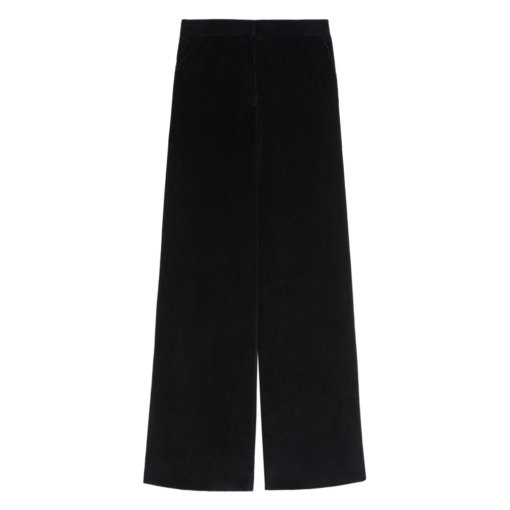 Max Mara Women's Blue Faretra Trousers - Wide Trousers - 2XS - Trousers