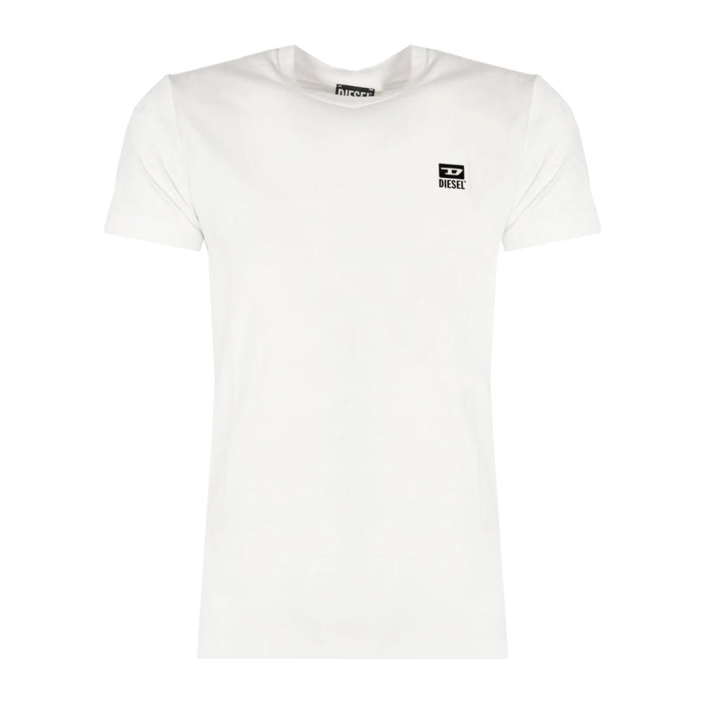 Diesel Klassieke Ronde Hals T-Shirt White Heren