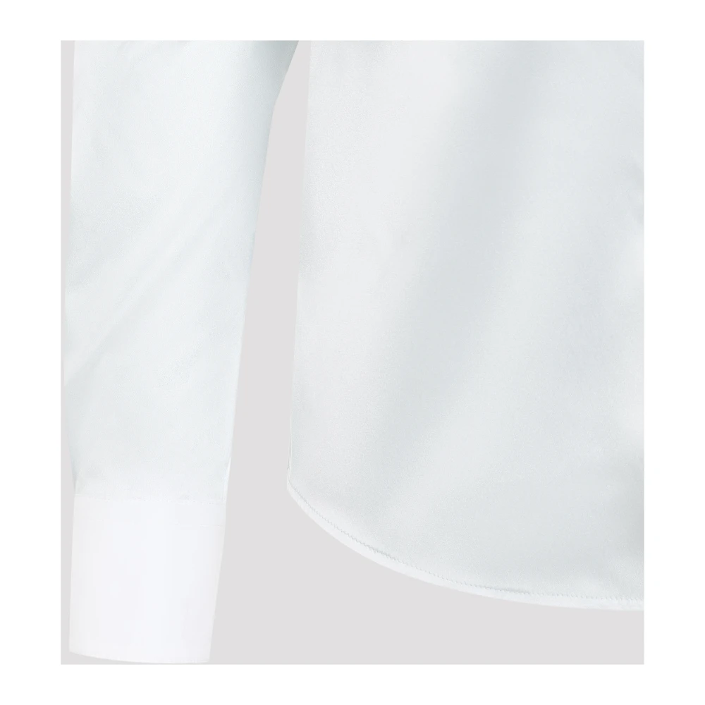 Loewe Blauwe Zijden Katoenen Overhemd Elegant Ontwerp Blue Dames