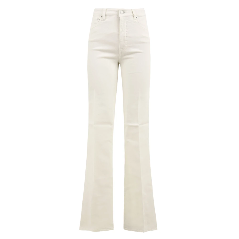 Cycle Women's White Flare Jeans, W28, High Rise Flared Jeans