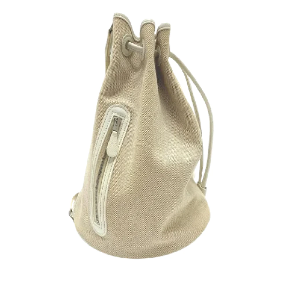 Hermès Vintage Pre-owned Fabric shoulder-bags White Dames