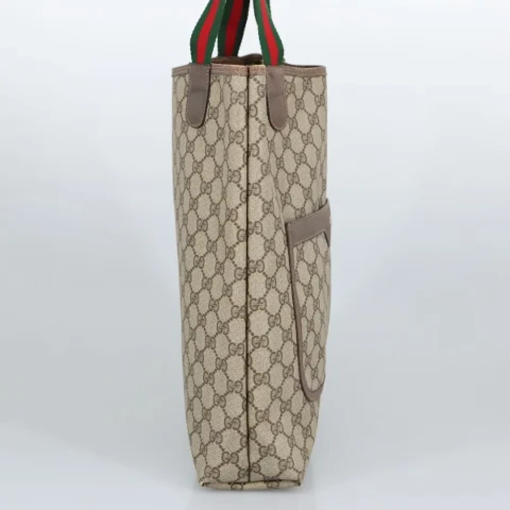 Gucci Vintage Pre-owned Canvas totes Beige Dames