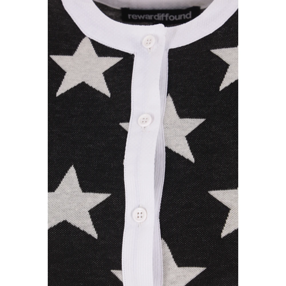 Reward If Found Ster Patroon Flare Jurk Gray Dames