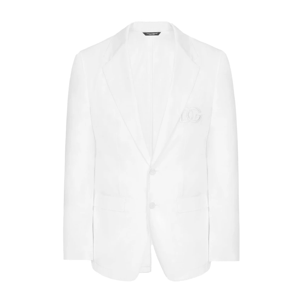 Dolce & Gabbana Stijlvolle Jas G2Sm6Zfu6Zfw0800 White Heren