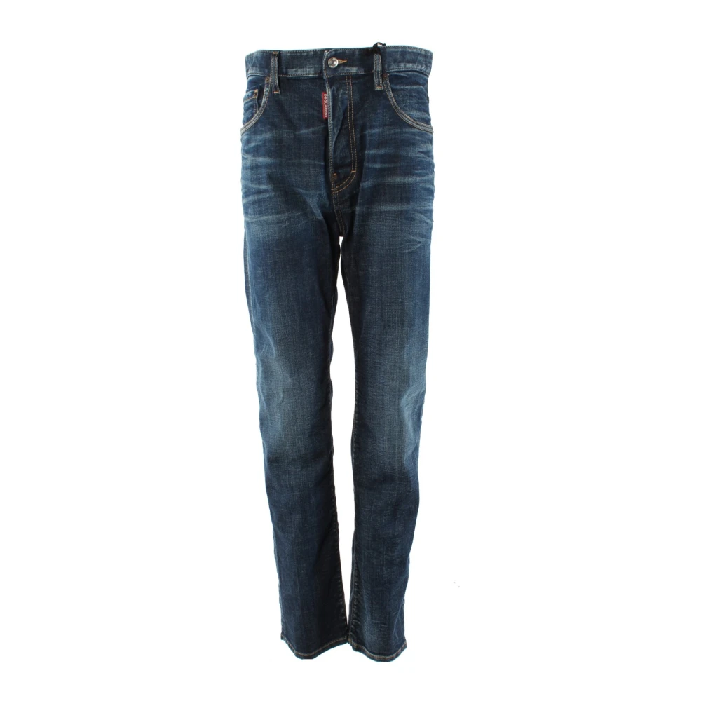 Dsquared2 Slim-fit jeans in klassiek blauw Blue Heren