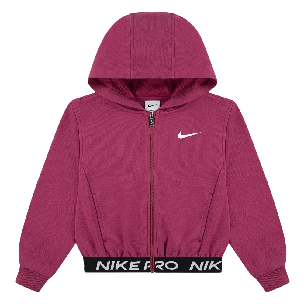 Nike Girls Pink Kids Sweatshirts, 3 Y, Np Essentials Zip Up Top