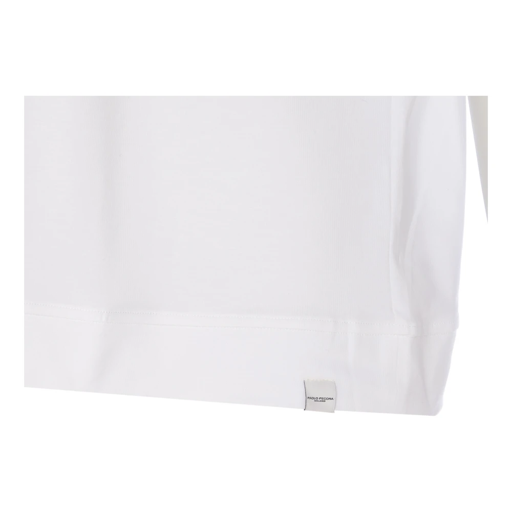 Paolo Pecora Witte T-shirts en Polos White Heren