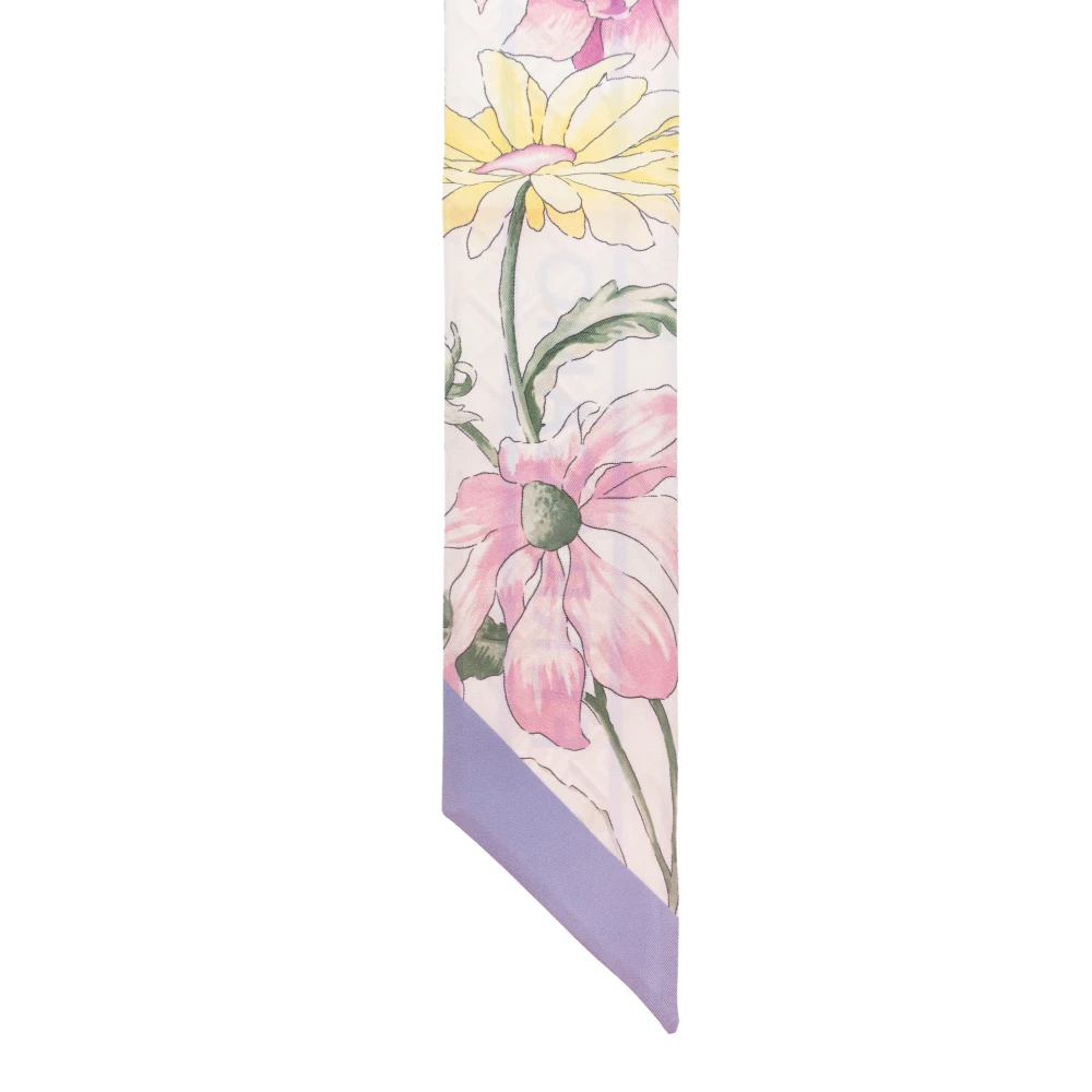 Salvatore Ferragamo Zijden sjaal met bloemenpatroon Multicolor Dames
