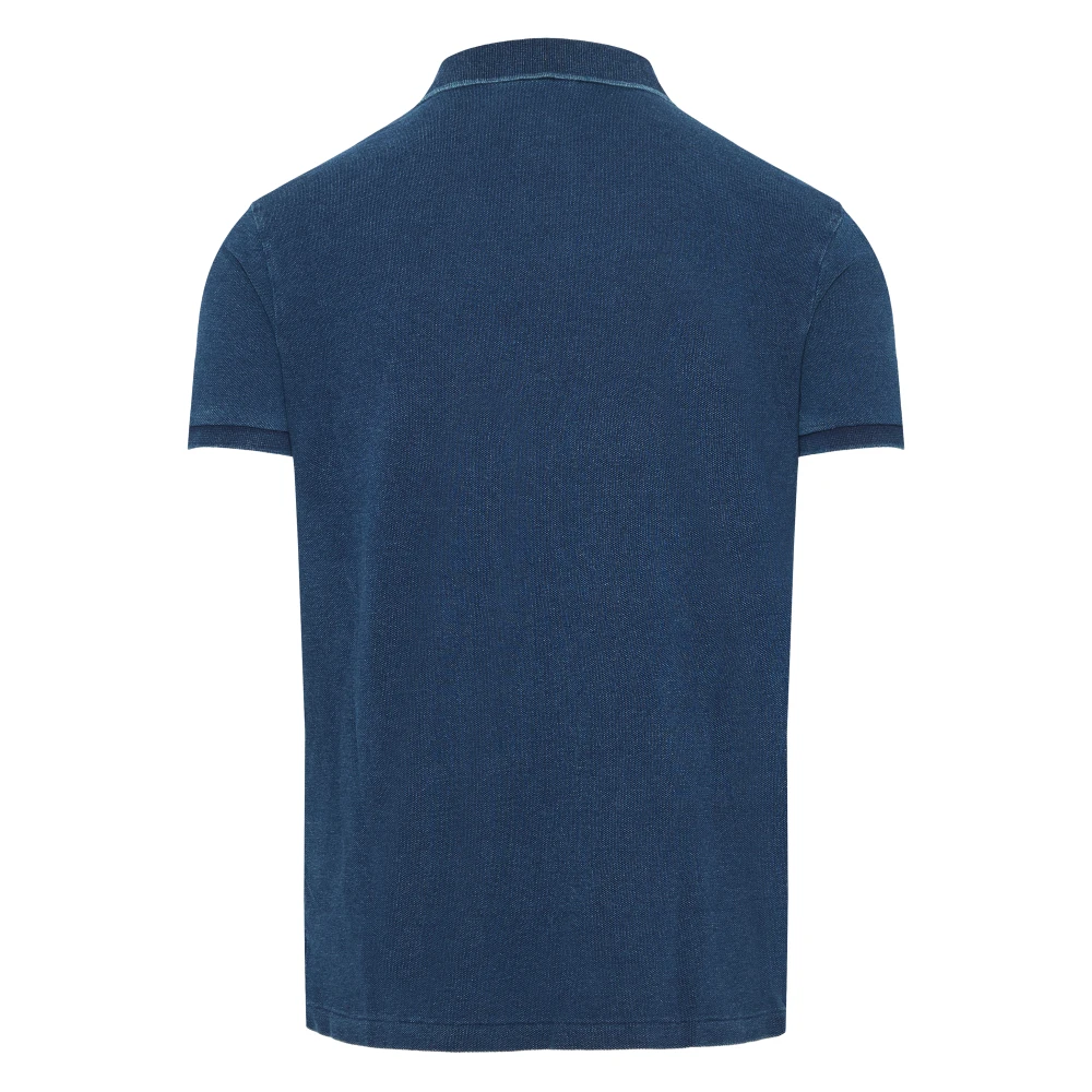 Polo Ralph Lauren Aangepaste Slim Fit Katoen Mesh Polo Blue Heren