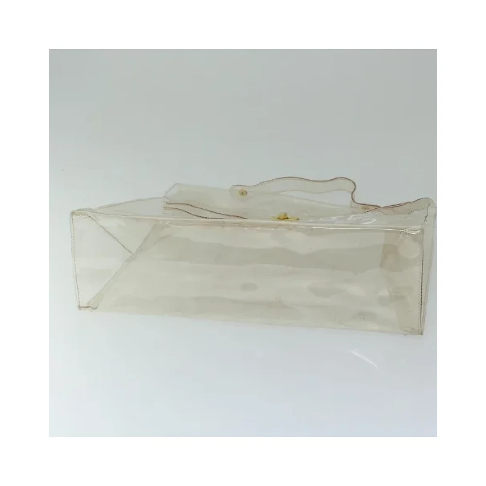 Hermès Vintage Pre-owned Fabric handbags White Dames